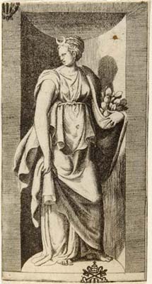 Bonasone Giulio - Diana che regge i frutti